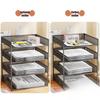 Desktop File Organizer Multi-Layer Storage Rack for Office Supplies and Books