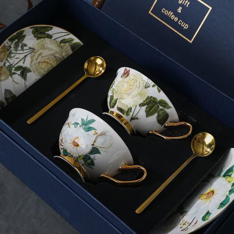 Luxury Bone China Coffee & Tea Set