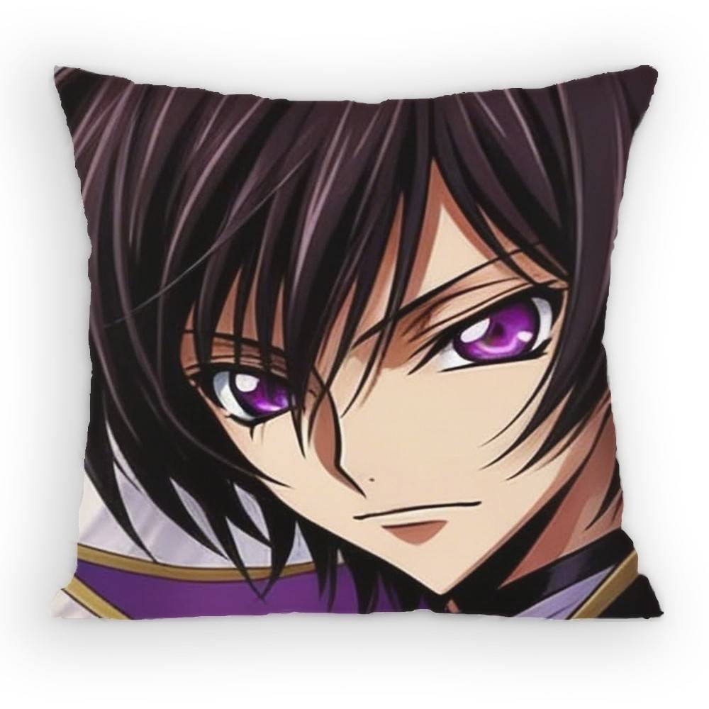 Anime Code Geass Lelouch Lamperouge Pillow Case Antidustmite Pillowcase Invisible Zipper Silky Short Plush Sofa Cushion Cover