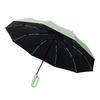 60-Rib Automatic Women's Umbrella with Black UV Protection for Sun & Rain, Customizable and Portable.