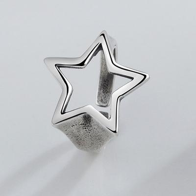 925 Sterling Silver Rings for Women Men Couple Minimalist Handmade Simple Star Ring Party Jewelry Gift Prevent Allergy
