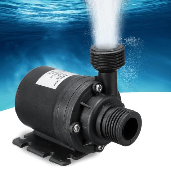Pompă de apă 12V Curent Direct Pompă de apă submersibilă cu acționare magnetică fără perii 800L/H 5M Pompă de apă ultra silențioasă pentru acvariu, fântână, piscină