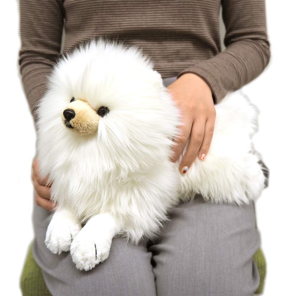 SunLemon Pomeranian Lap Dog CR Small 18x44x22cm Plush Animal Cute Dog P-6452
