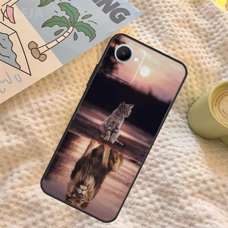 

Cool Animal Big Cat Tiger Case For Realme C71 C75 C61 C53 C55 C33 C63 C51 C65 C67 11 12 13 14 Pro Plus GT6 GT7 15 Pro Realme 12 Pro