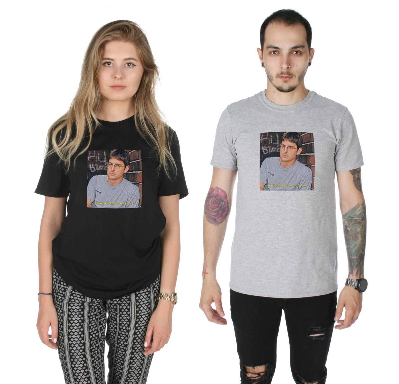 My Money Doesnt Jiggle It Folds T-shirt Top Funny Louis Theroux Funny Retro XXXL