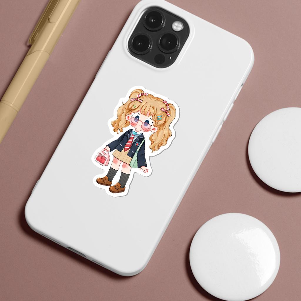 50 Cartoon Girl Outfit Series Graffiti Stickers Water Cup Mobile Phone Computer Skateboard Waterproof Decorative Stickers