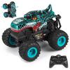 Children's 360° Rotating Stunt Car with Music, Remote Control, Dinosaur & Shark Designs