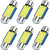 31mm DE3175 LED Festoon Bulbs, Canbus Error Free 3021 DE3022 DE3023 Led Car Lights White, 12V 21SMD 3014 Chipsets 6428 Bulbs for Car Interior Dome