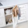 Cutting Board Kitchen Shelf, Double-Layer Perforation-Free Cabinet Hanger, Rag, Cutting Board Storage And Finishing Iron Hanger