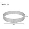 Stainless Steel Mousse Cake Mold Heat-Resistant Perforated Round Tart Ring Cookies Pastry Circle Cutter Mold Baking Tools