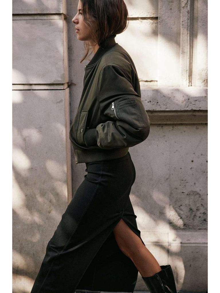 2024 Autumn European & American Style Women's Short Bomber Jacket