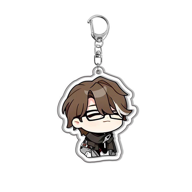 Acrylic Keychains Honkai Star Rail Tingyun Elysia Asta Herta Jing Yuan March 7th Yanqing Key Chain A String Bag Backpack Pendant