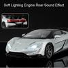 1:24 YANGWANG U9 VALKYRIE Model Toy Supercars Alloy Diecast Sound Light Shock Absorption Doors Opened Ornament for Kids Adults