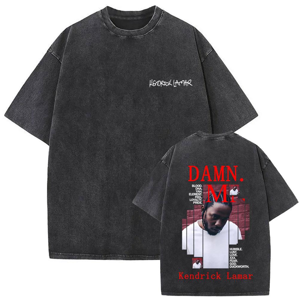 Rapper Kendrick Lamar Großes Gesicht Grafik T-Shirt Nicht Wie Wir Mr. Morale The Big Steppers T-Shirts Herren Hip Hop Übergroßes T-Shirt