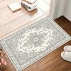 Tropical Monstera Leaves Doormat Palm Leaf Floor Mat Grey Living Room Bedroom Entrance Welcome Decor Rug