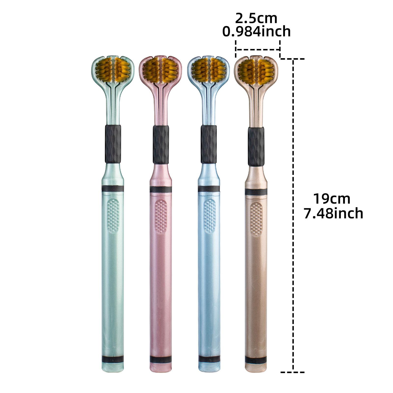 

Ручные зубные щетки, глубокая очистка, трехслойная обертка, ультратонкие щетинки, уход за полостью рта, личная гигиена, товары для здоровья дома 1PCS