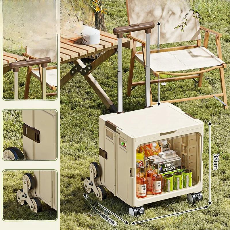 

Portable Folding Cam Box Car Trunk Outdoor Picnic SmallCart Mountain ClimbingMulti-Function Aluminum Alloysupplies trolley case