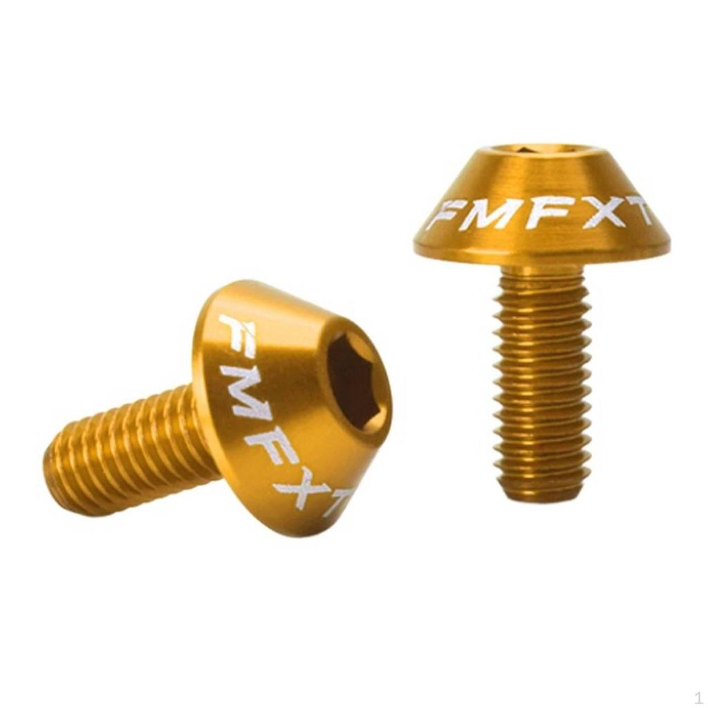 2 Pieces Water Bottle Cage Screw Anodized Finish Bike Fasteners CNC Machined