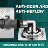 Washing Machine Floor Drain Joint Adapter Anti O-dor Kitchen Bathroom Downpipe Joint Three Way Hose Connector Sewer Drain Joint