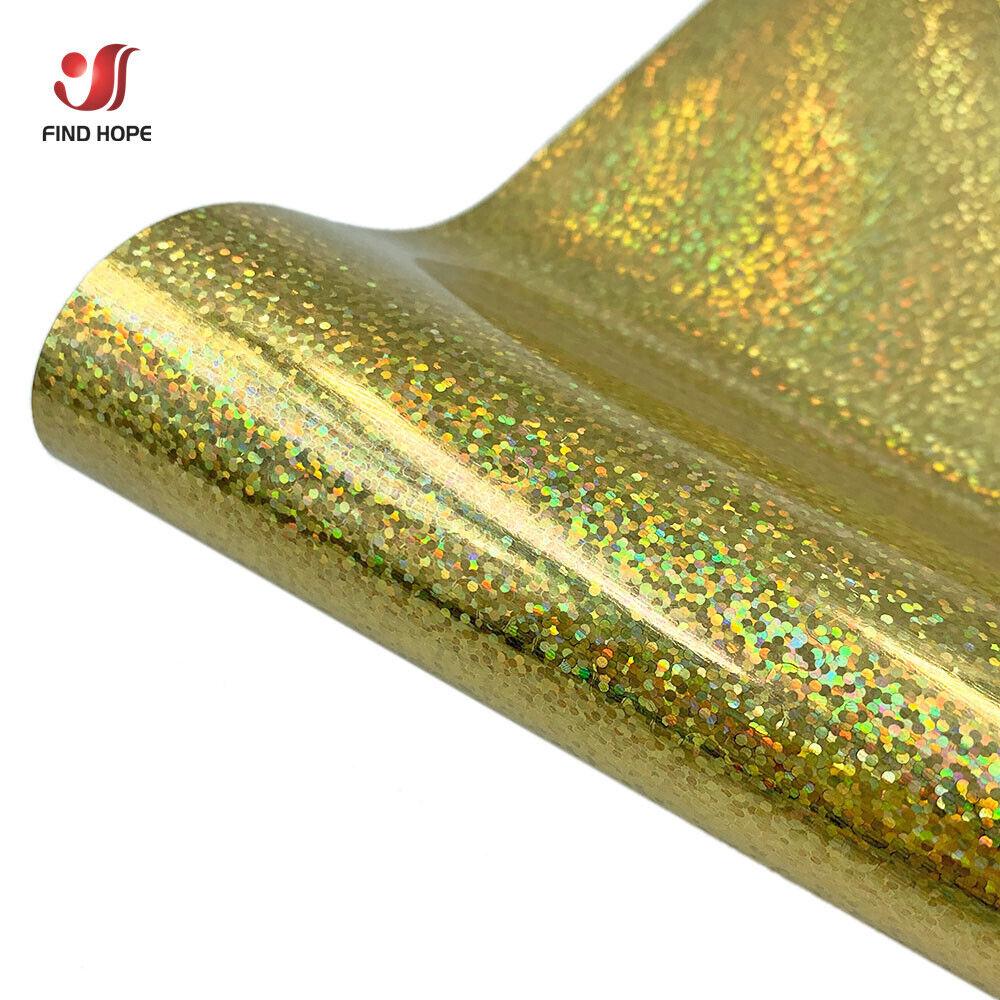 19"x39" Holographic Sparkle Heat Transfer Vinyl HTV Iron-On T-Shirt Cut Film DIY For Crafts Making Signs Clothing Bags Decor