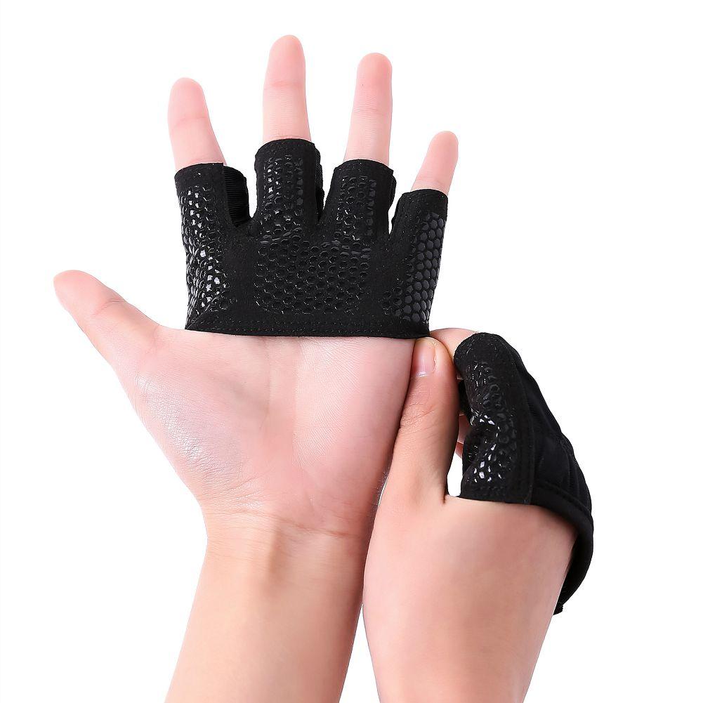 Crossfit Anti-skid Weight lifting Gloves Breathable Half Finger Hand Grippers Gym Weightlifting Fitness Barbell Palm Protector