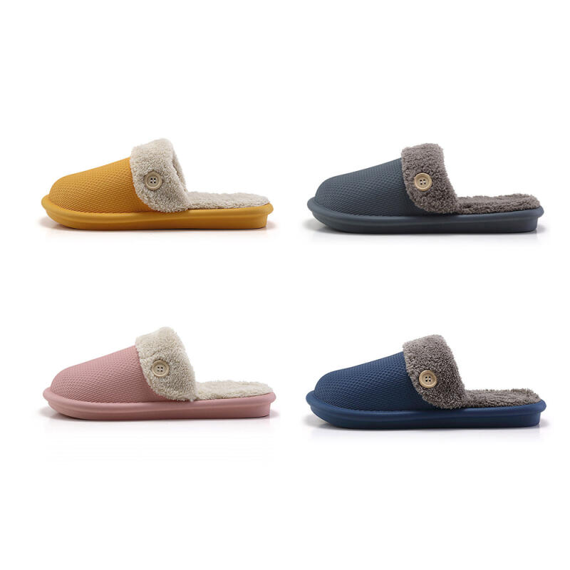 Detachable fur slippers/winter slippers