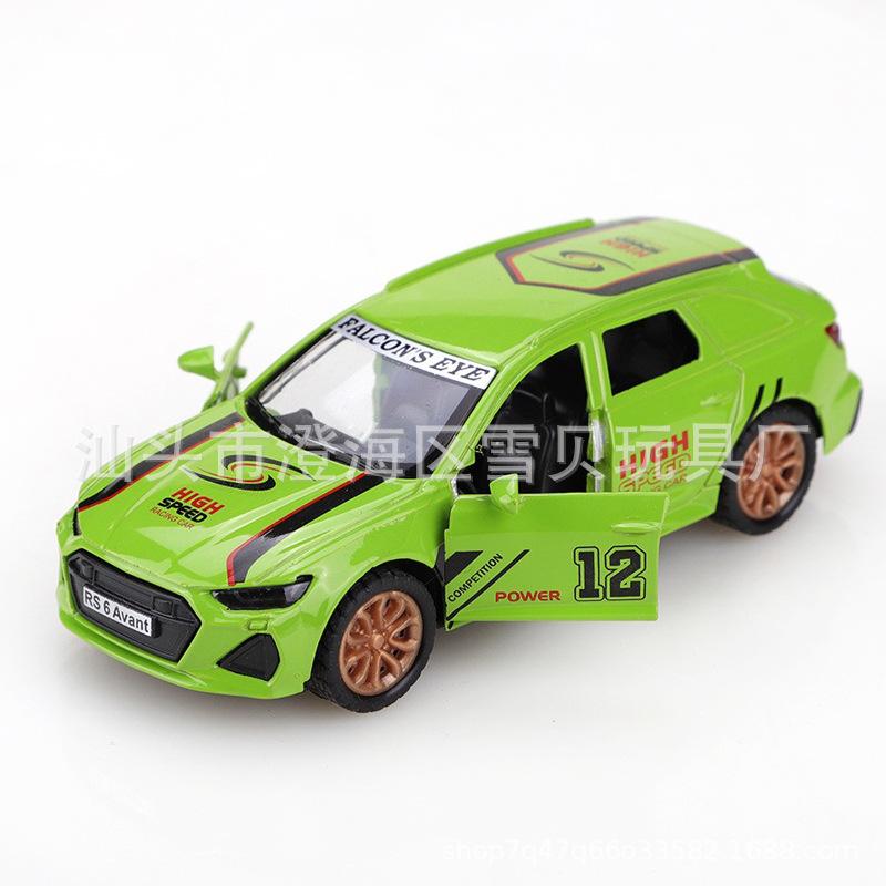 AAZW1 1:36 RS6 Avant Sports Car High Simulation Diecast Car Metal Alloy Model Car Children's Toys Collection Gifts