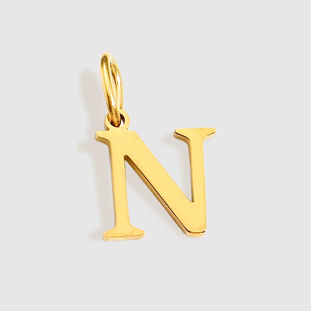 EMANCO Initial Alphabet Pendant Stainless Steel Charms for Making Necklace Minimalism Accessories Women's Jewelry Wholesale