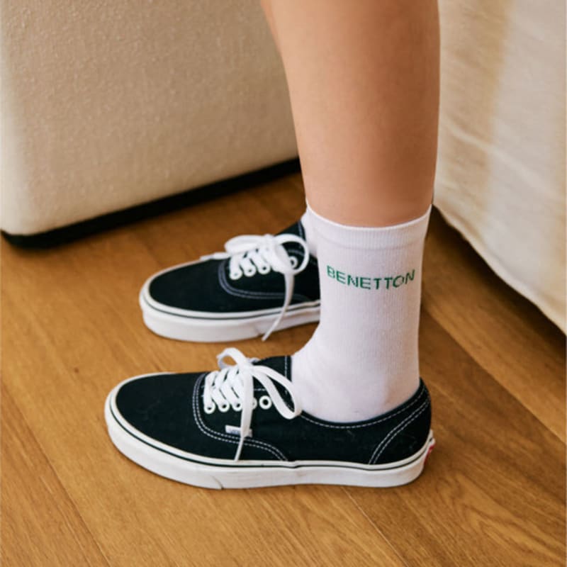 

BENETTON Simple Crew 5-Pair White_M