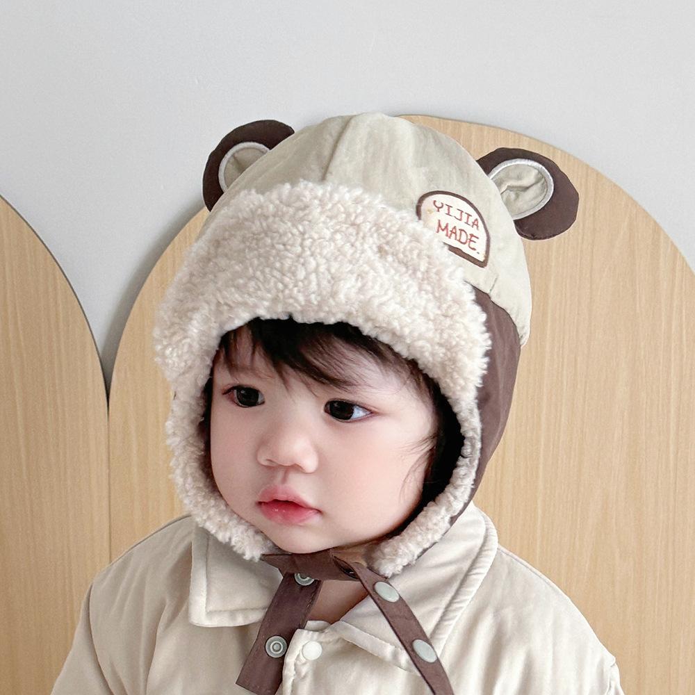 Winter Baby Gehörschutz Mütze Kinder Cartoon Pilotenmütze Koreanische Version Klassische Herbst Winter Junge Mädchen Baby Gehörschutz Mütze