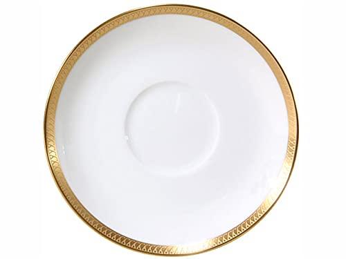 Okura Pottery, Single-Leaf Gold Finish Cup & Saucer, Coffee/Tea, Made In Japan, 6C/1046