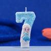 Elsa Cartoon Birthday Cake Decoration: Digital Handmade Sequin Number Candles (0-9)