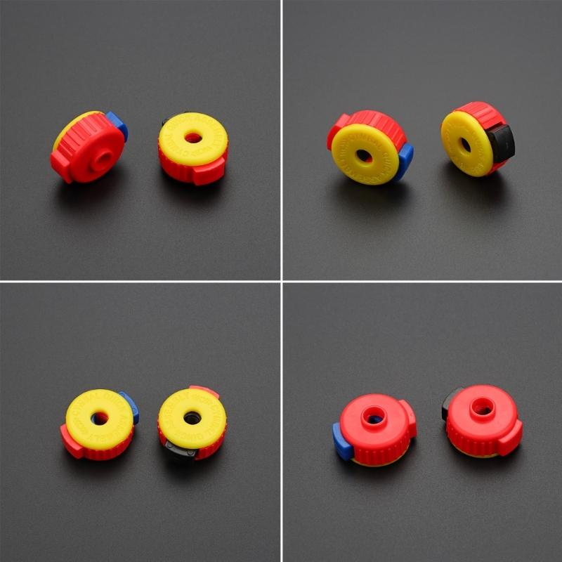 2 Pcs Quick Release Cymbal Mate Push-On Design Plastic Cymbal Nuts Quick Assembly Drum Mate Percussion Spare Parts