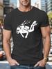 Scuba Diver Graphic Tee Men Breathable Cotton Short Sleeve TShirt Casual Summer Crew Neck