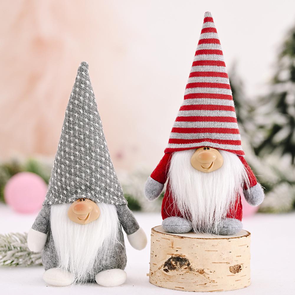 Christmas Santa Claus Figure Handmade Craft Seasonal Home Decoration Plush Doll