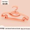 Plastic Kids' Clothes Hanger - Thickened Bow Design for Infants and Home Use
