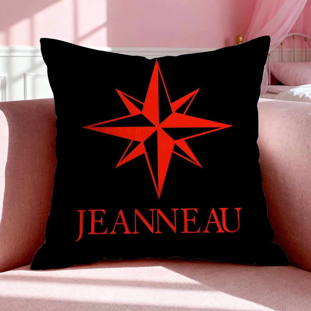 Brand JJeanneau Cushion Cover Breathable Linen Pillowcase Summer Odorless EcoFriendly Invisible Zipper Washable