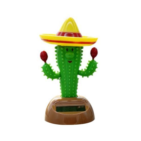 Solar Cactus Swinging Figure Solar Powered Dance Plant for Car