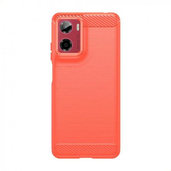 

Phone Case For Motorola Moto E15 ,flexible Tpu Fiber Protective Cover For Motorola Moto E15 червоний