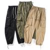 Foreign Trade Japanese-Style Work Pants for Men, Autumn American-Style Multi-Pocket Pure Cotton Jogger Pants, Loose Wide-Leg Casual Long Pants