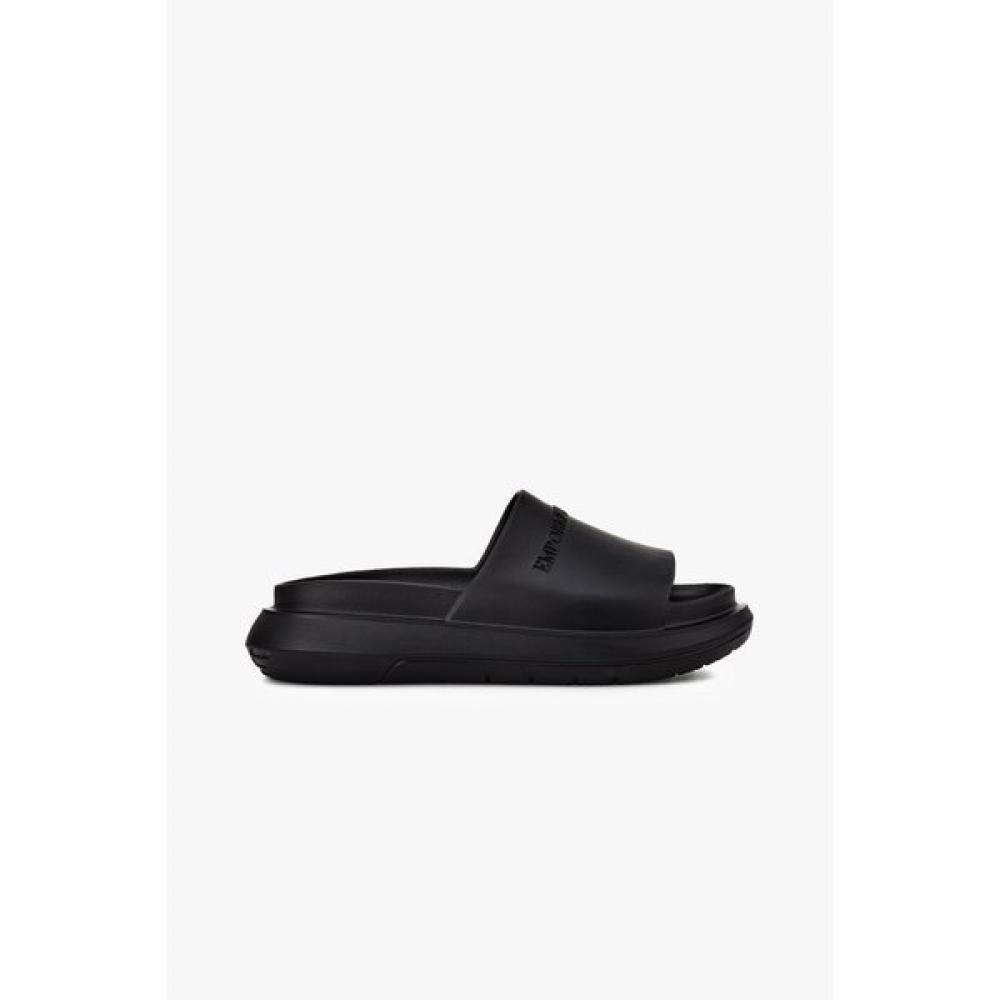 Emporio Armani Men S emboSSed Eva Monoblock SandalS A515131008 6