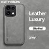 KEYSION Luxury Retro PU Leather Phone Case for OPPO Reno16 Pro 5G Silicone+PC Shockproof Phone Cover for OPPO Reno16 F 16 FS 5G