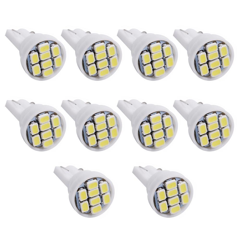 10X T10 1206 8Led Car Led Interior Light 194 168 192 W5W 3020 Auto Wedge Lighting DC 12V License Plate Lamp ParkingTail Light