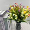 Flores Artificiales para Plantas Falsas de Exterior - Arbustos de Plástico Resistentes a los Rayos UV que No se Desvanecen - Decoración de Hogar de Primavera, Jardín Rústico, Vegetación de Exterior outd