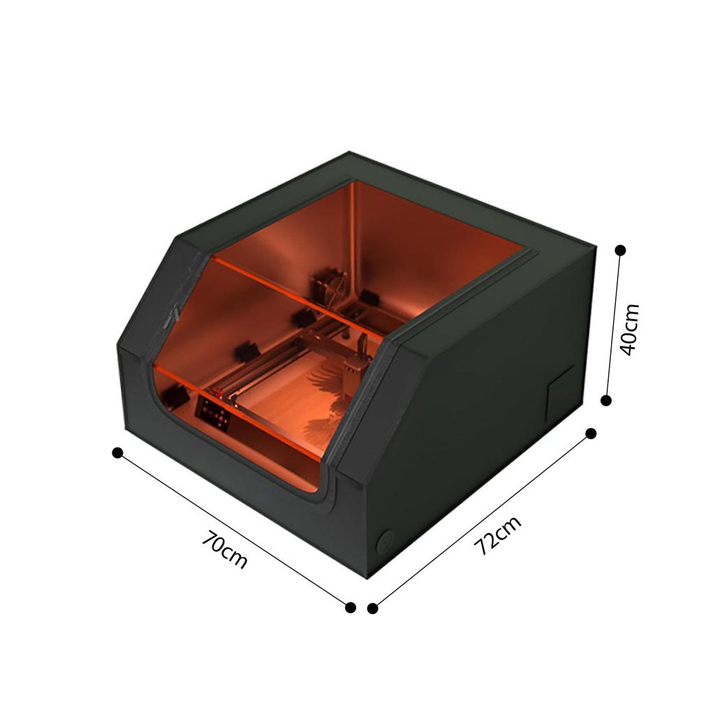 Durable Engraving Equipment Protective Unit Featuring View Panel And Combined Odor Extraction System