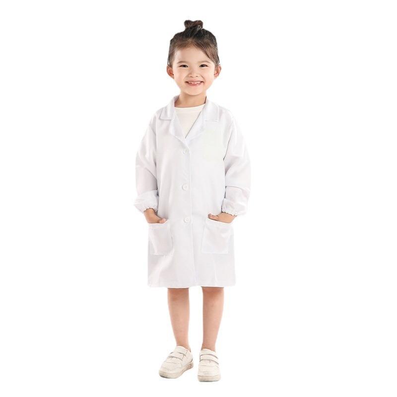 Children's Doctor's Clothing, Nurse's Clothing, Children's Science Laboratory Clothing, White Coat, Role-playing Work Clothes