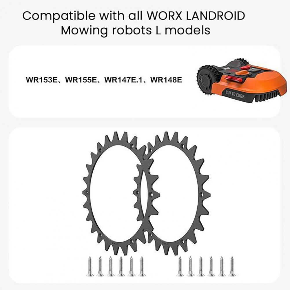 Pohonné kolo sekačky na trávu Sekačka na trávu 205mm Sada pohonných kol s hroty pro Worx Landroid S/m pro robotické