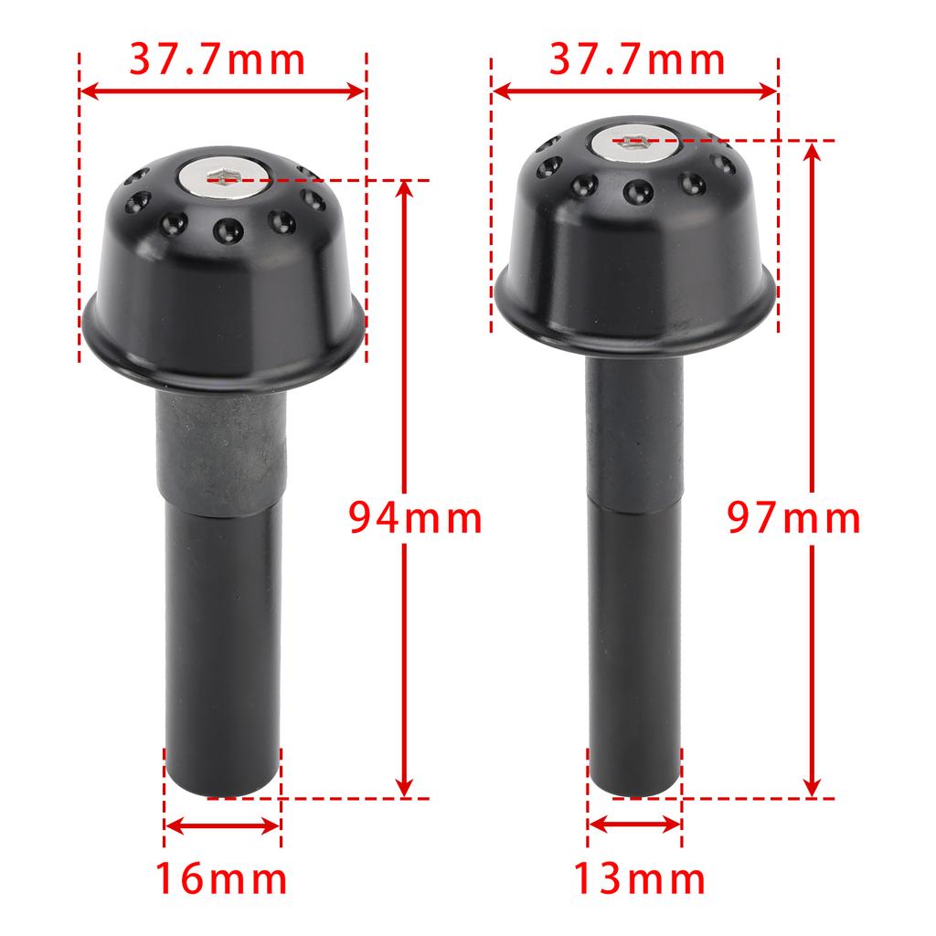 CNC Black Handlebar Ends Weight For Kawasaki Vulcan S 650 Z650RS Z900RS