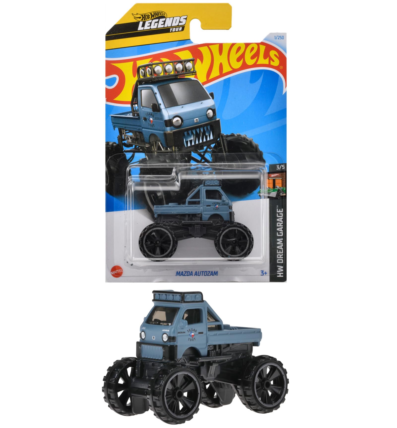 Hot Wheels Mazda Autozam Basic Car Toy Mini Vehicle HXP99 Blue For 3 Years Old and Up
