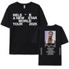 Rapper RELS B Skinny Flakk 2025 Tour Tshirt Men Clothing Fashion Hip Hop Punk Street Tshirts Unisex High Quality Cotton T Shirt